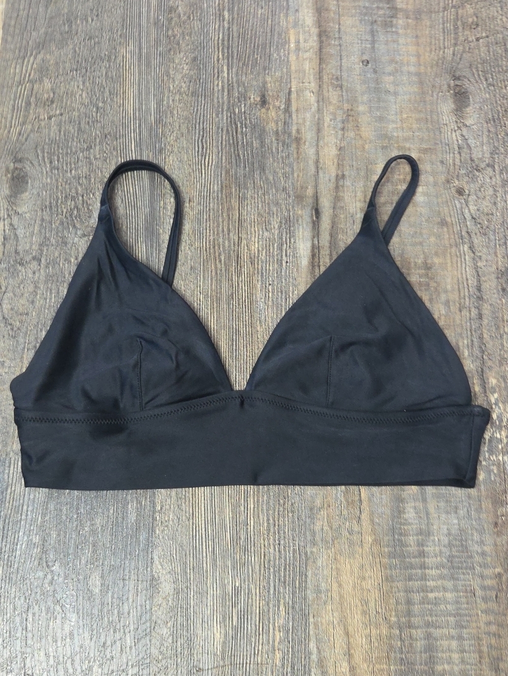 aerie Black Soft Triangle Bralette